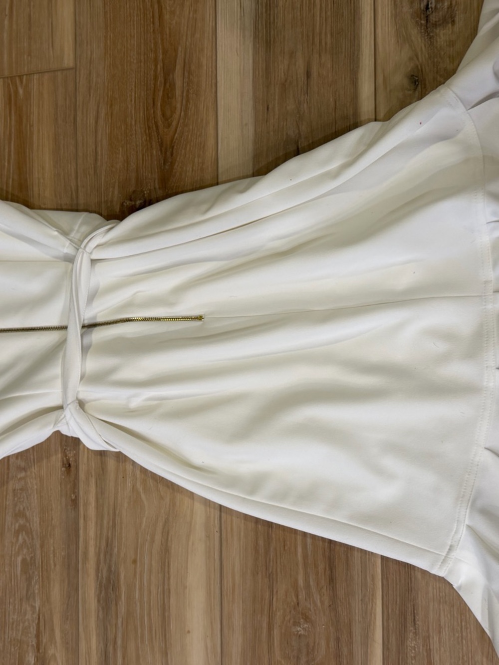 Calvin Klein white Short-Sleeve Tie-Waist Ruffle Mini Dress - Picture 3 of 7